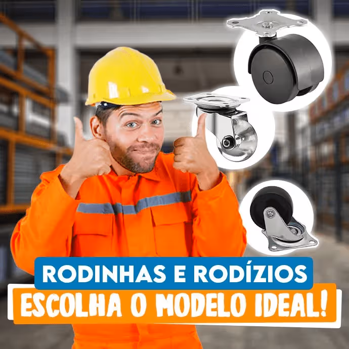 Rodinhas e rodízios escolha o modelo ideal